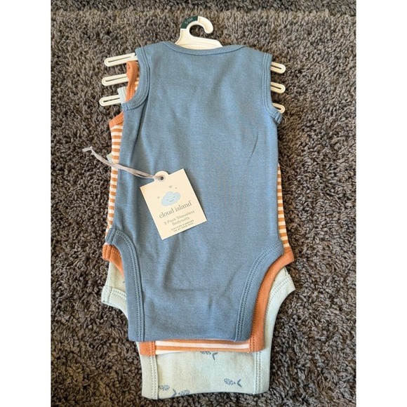 Boys Cloud Island 3 pack Baby/Infant Bodysuit Set, New! 0-3M - Picture 3 of 4